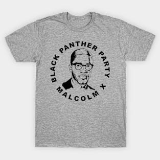 Black Panther Party Malcolm X T-Shirt